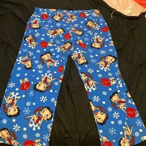 Vintage betty boop and coke pajama pants